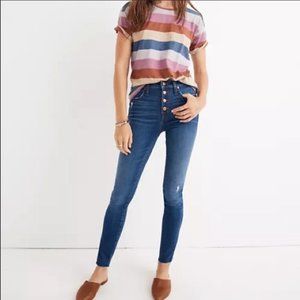 Madewell 10" High Rise Button Skinny Jean Hanna